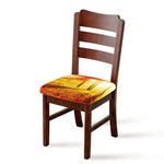 Autumn Trees Print Chair Cushion Cover