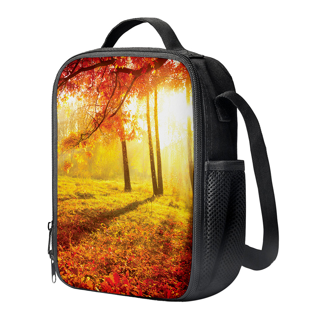 Autumn Trees Print Crossbody Lunch Bag