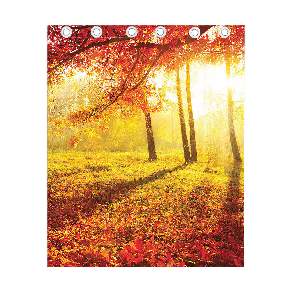 Autumn Trees Print Curtain