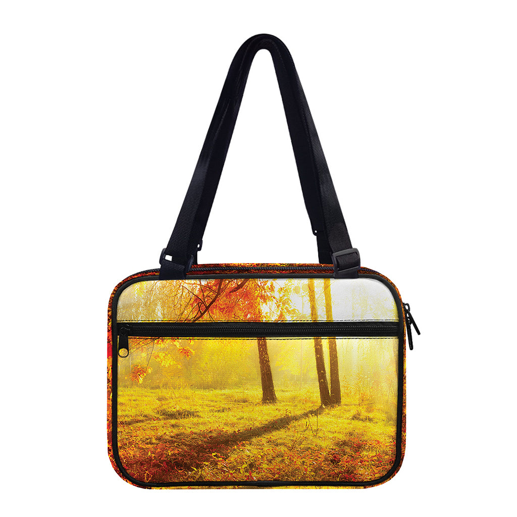 Autumn Trees Print Double Strap Bible Bag