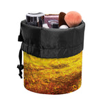 Autumn Trees Print Drawstring Makeup Bag