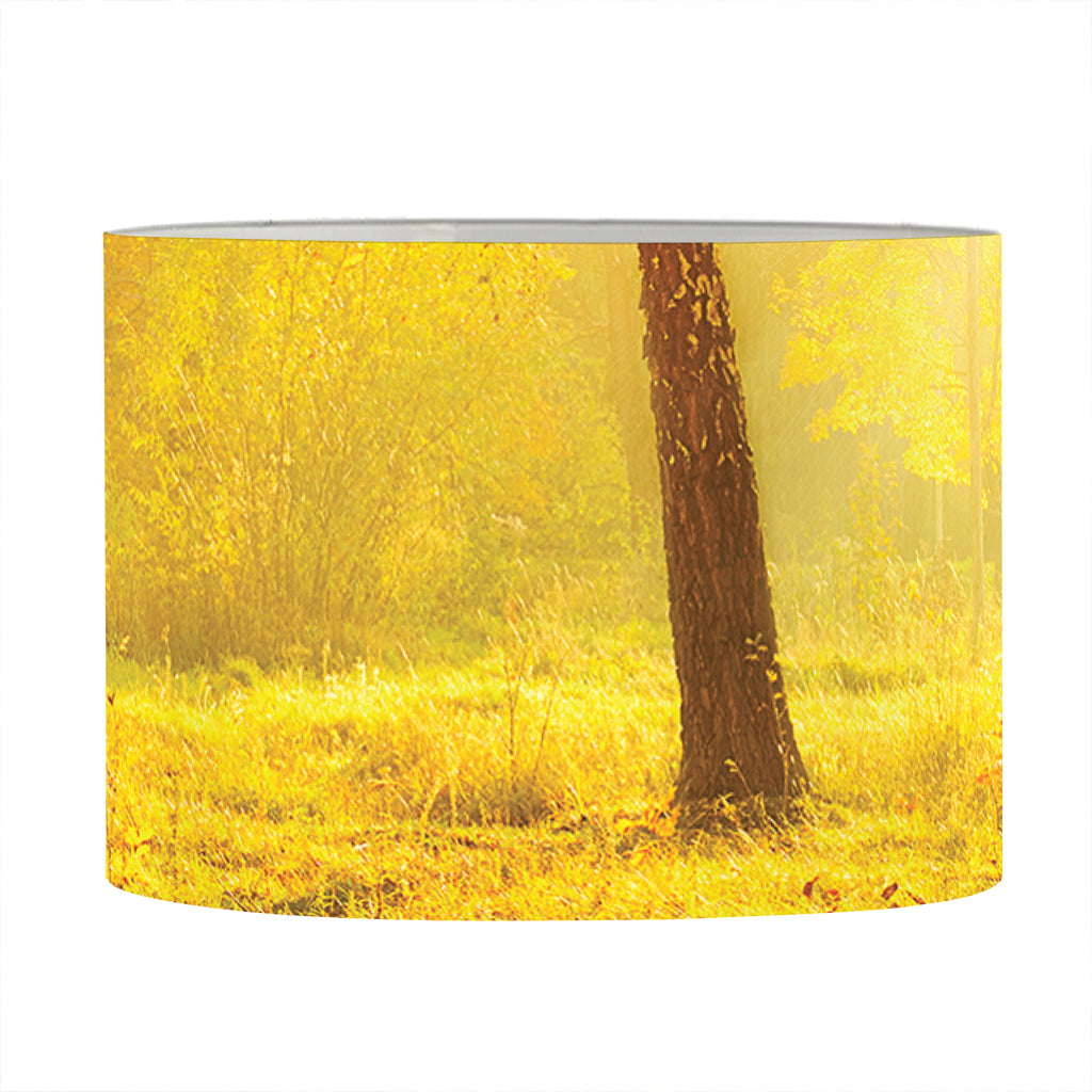 Autumn Trees Print Drum Lamp Shade