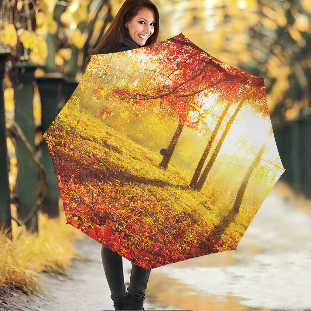 Autumn Trees Print Foldable Umbrella