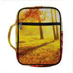 Autumn Trees Print Front Pocket Bible Bag