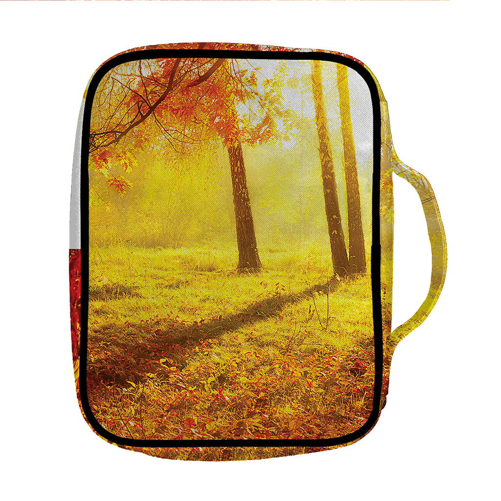 Autumn Trees Print Front Pocket Bible Bag