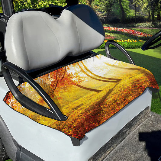 Autumn Trees Print Golf Cart Seat Cover