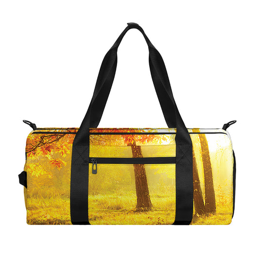 Autumn Trees Print Gym Bag