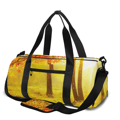 Autumn Trees Print Gym Bag