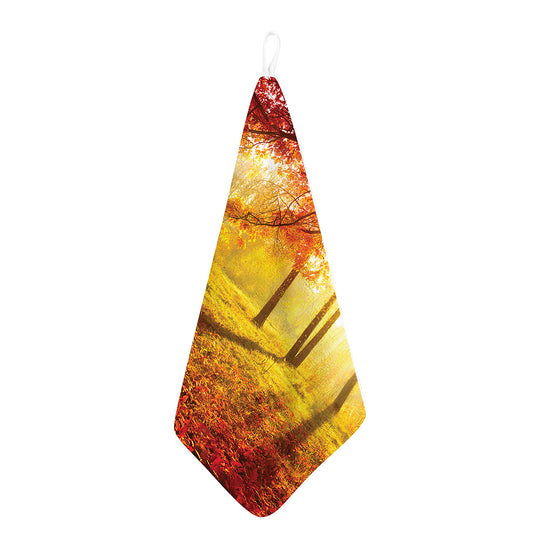 Autumn Trees Print Hand Towel