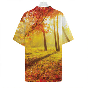 Autumn Trees Print Hawaiian Shirt