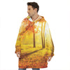 Autumn Trees Print Hoodie Blanket