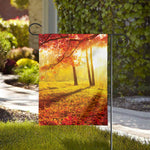 Autumn Trees Print House Flag