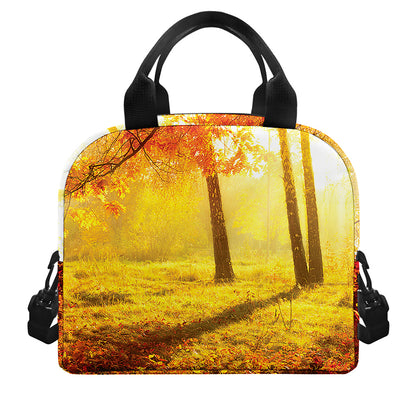Autumn Trees Print Insulated Lunch Bag
