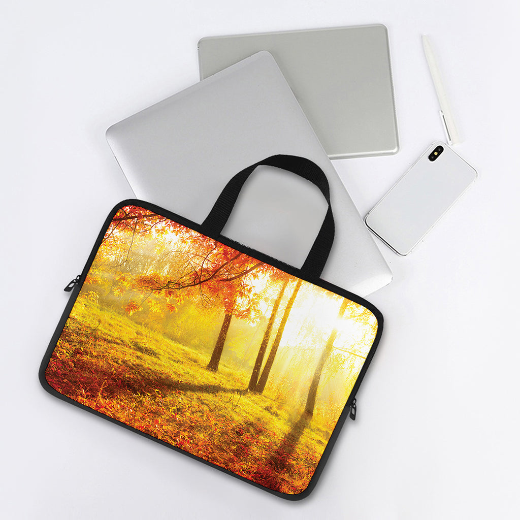 Autumn Trees Print Laptop Sleeve With Handle