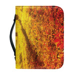 Autumn Trees Print Leather Bible Cover