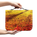 Autumn Trees Print Leather Bible Cover