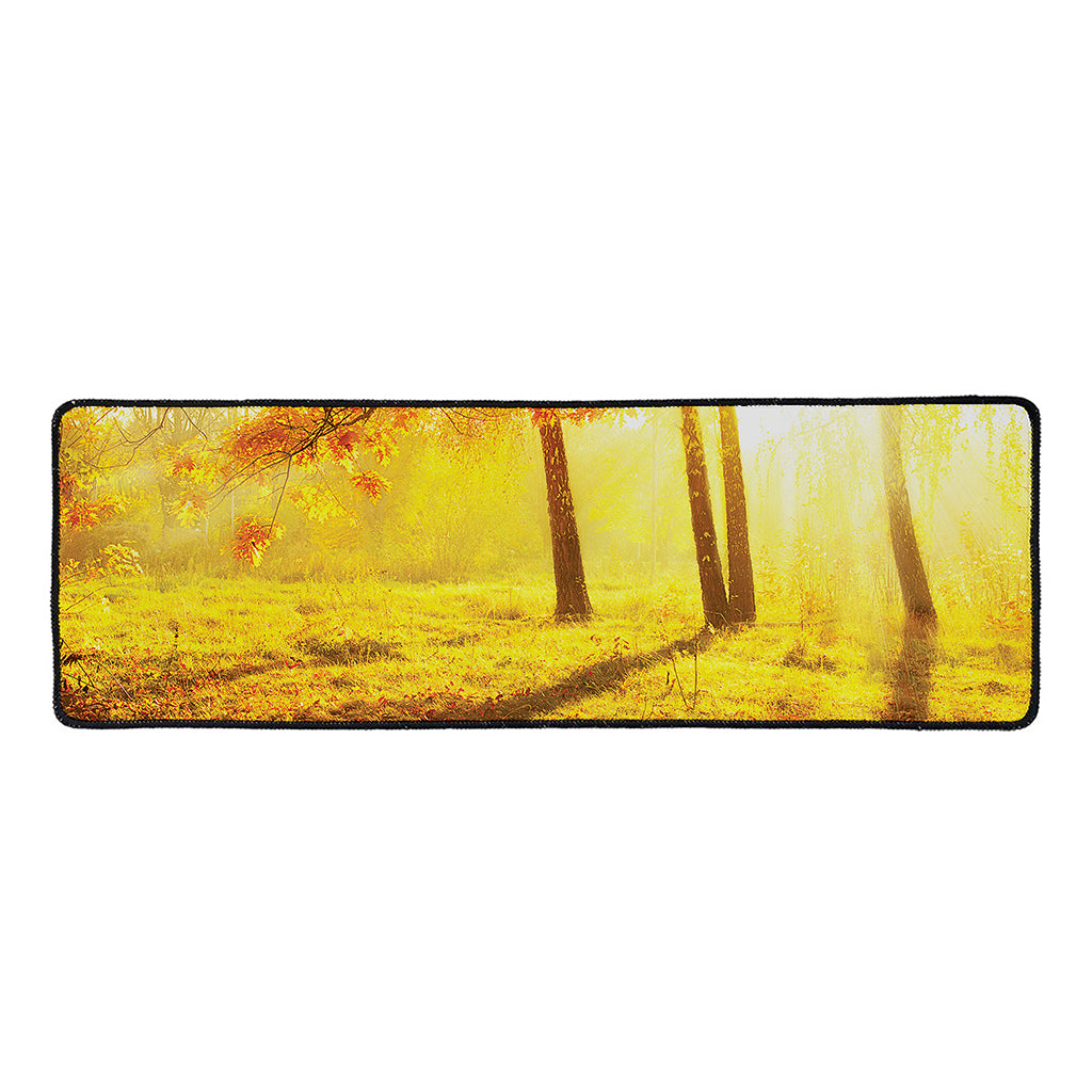 Autumn Trees Print Long Kitchen Mat