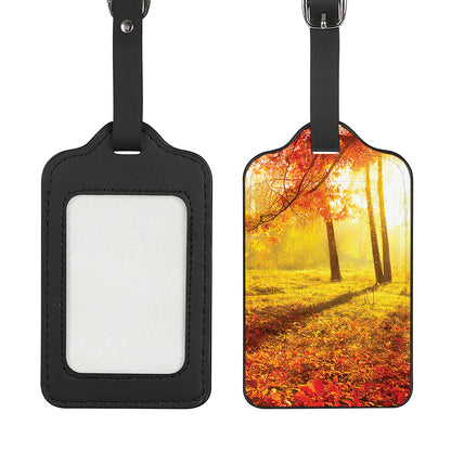 Autumn Trees Print Luggage Tag