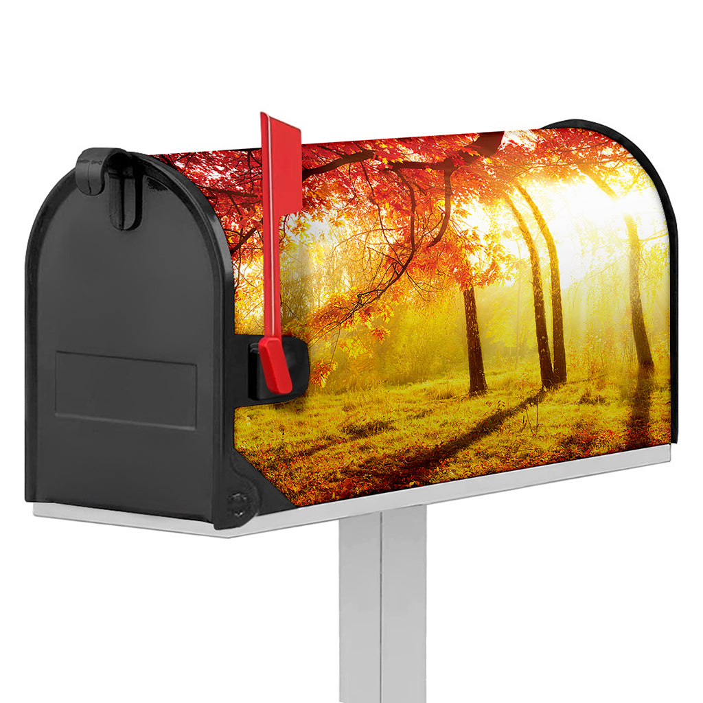 Autumn Trees Print Mailbox Cover