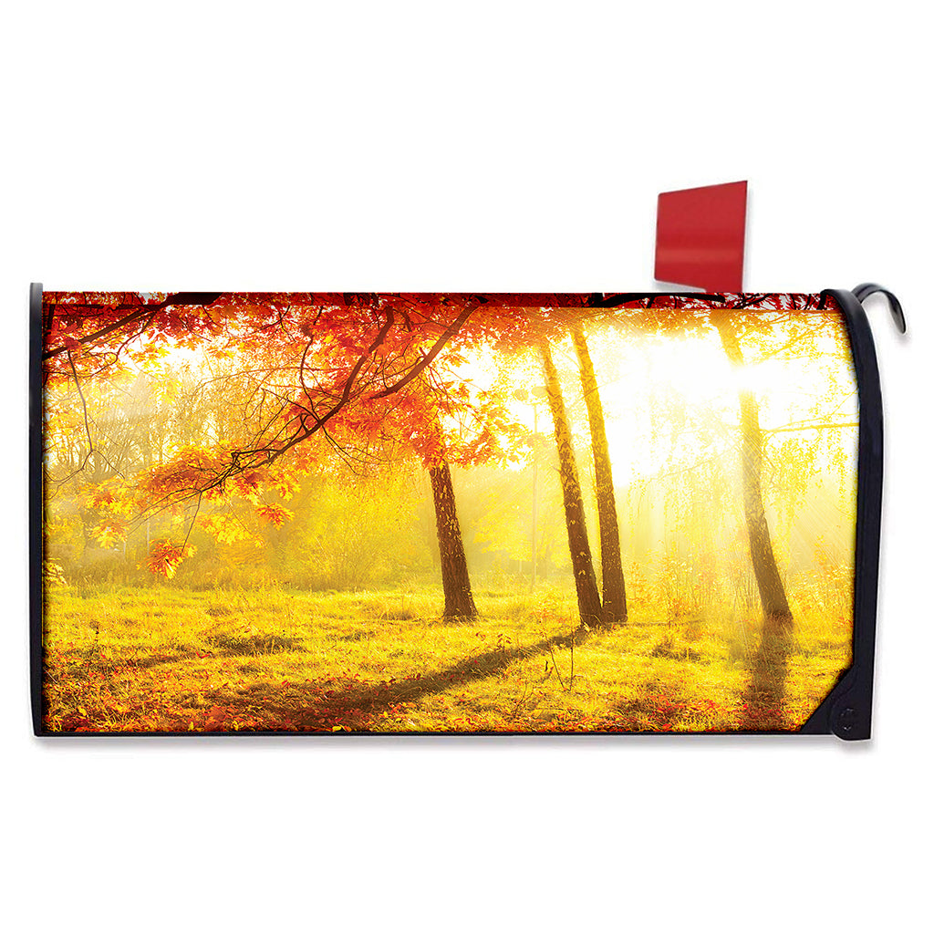 Autumn Trees Print Mailbox Cover