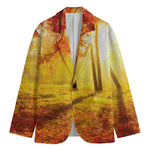 Autumn Trees Print Men's Blazer