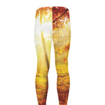 Autumn Trees Print Men's leggings