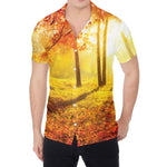 Autumn Trees Print Men's Shirt