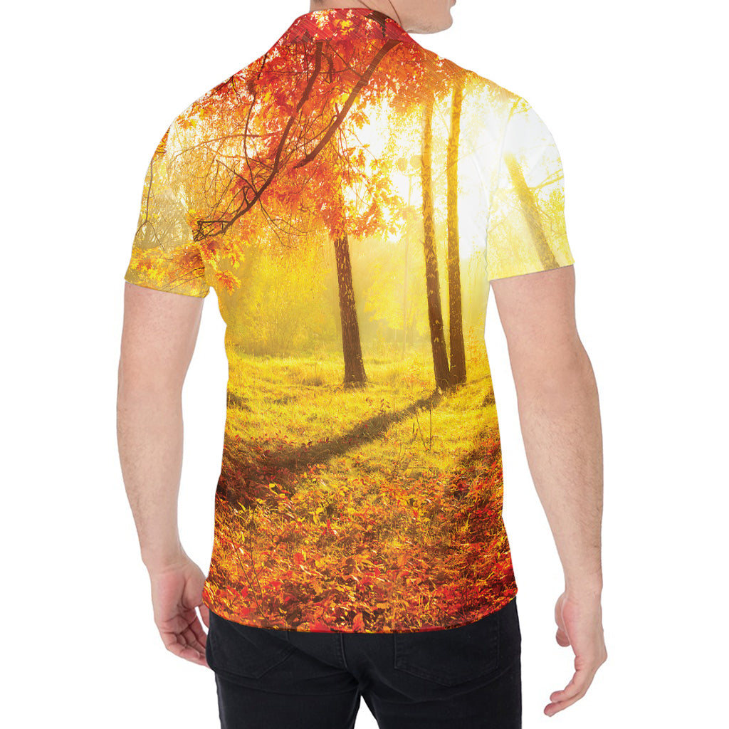 Autumn Trees Print Men's Shirt