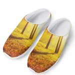 Autumn Trees Print Mesh Casual Shoes