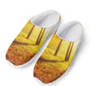 Autumn Trees Print Mesh Casual Shoes