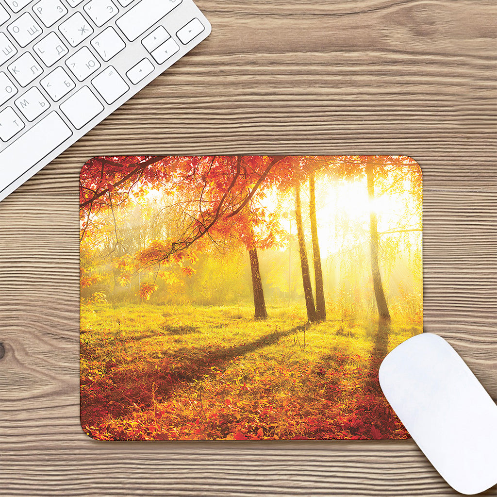 Autumn Trees Print Mouse Pad