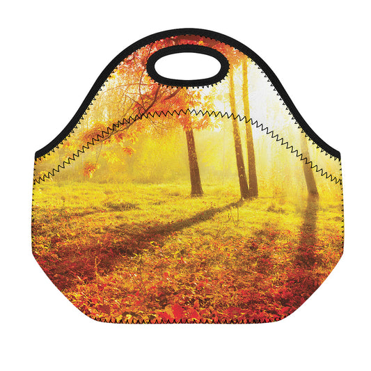 Autumn Trees Print Neoprene Lunch Bag
