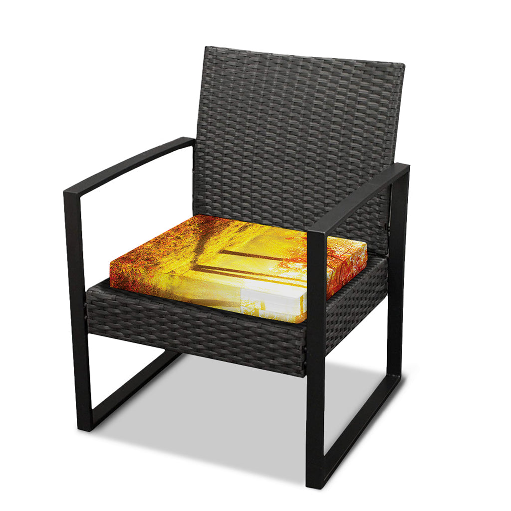Autumn Trees Print Outdoor Seat Cushion Cover