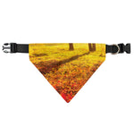 Autumn Trees Print Over The Collar Dog Bandana