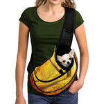 Autumn Trees Print Pet Sling Carrier