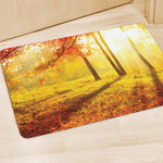 Autumn Trees Print Polyester Doormat