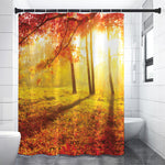 Autumn Trees Print Premium Shower Curtain