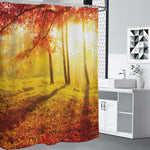 Autumn Trees Print Premium Shower Curtain