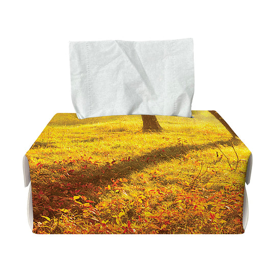 Autumn Trees Print Rectangle Tissue Box Cover