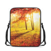 Autumn Trees Print Rectangular Crossbody Bag