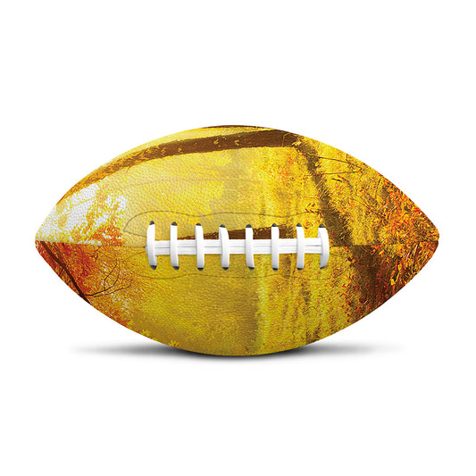 Autumn Trees Print Rugby Ball