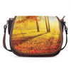 Autumn Trees Print Saddle Bag