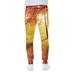 Autumn Trees Print Scuba Joggers