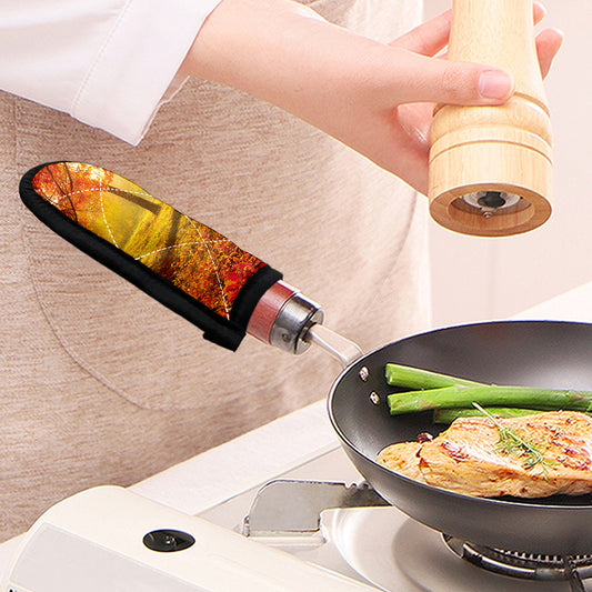 Autumn Trees Print Skillet Handle Cover