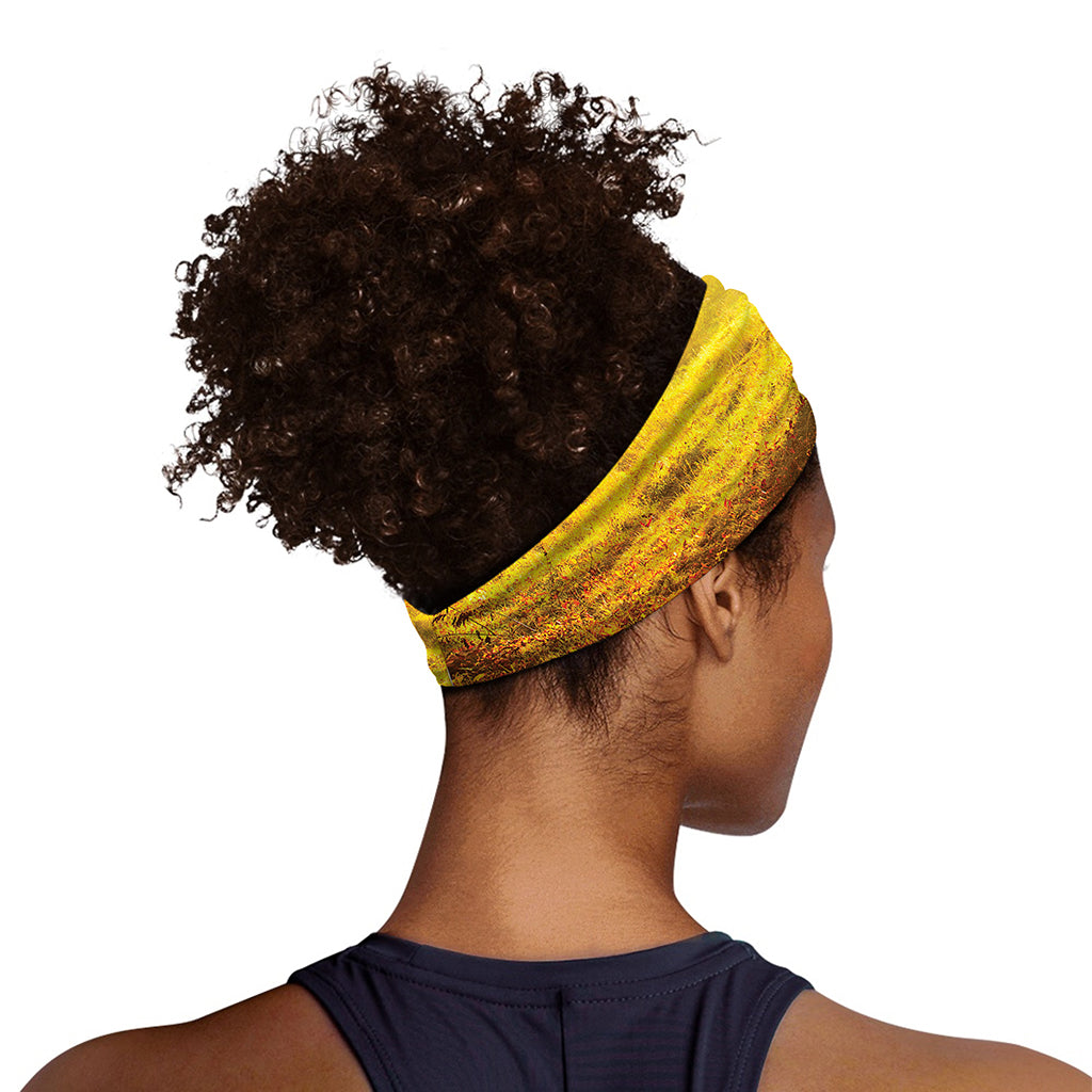 Autumn Trees Print Sports Headband