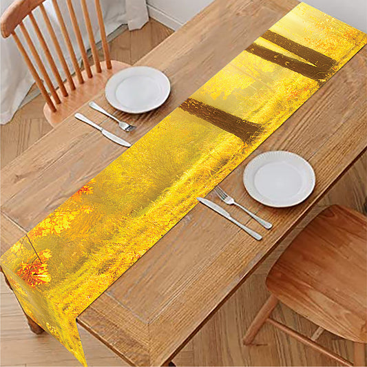 Autumn Trees Print Table Runner
