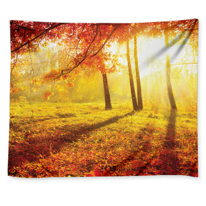 Autumn Trees Print Tapestry