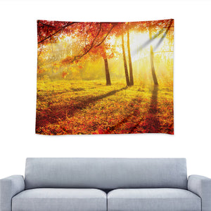 Autumn Trees Print Tapestry