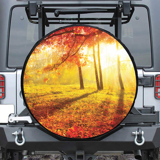 Autumn Trees Print Tire Cover