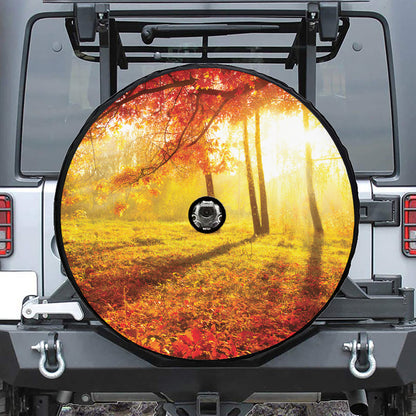 Autumn Trees Print Tire Cover With Camera Hole